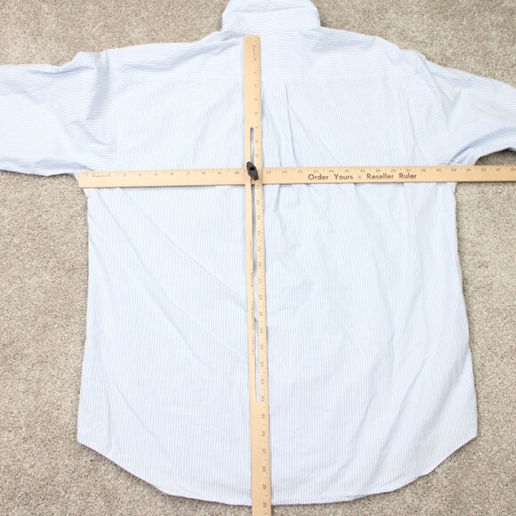 Vineyard Vines Murray Shirt Mens Large Blue/White Striped Long Sleeve Cotton - Picture 9 of 12